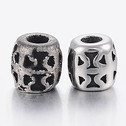 (52) Непрозрачная лаванда 304 из нержавеющей стали бусы, колонка, разноцветные, 5x5 мм, отверстие : 2 мм