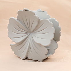 Серый Цветочные пластиковые заколки для волос с когтями, аксессуары для волос для женщин и девочек, серые, 75x80x45 мм