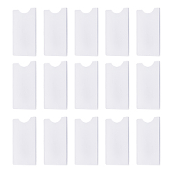 White Plastic Card Holders, Rectangle, White, 87x56x3.5mm