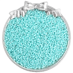 Голубой Стеклянный бисер непрозрачных цветов, плоско-круглые, голубой, 2 мм, о 1100 шт / комплект