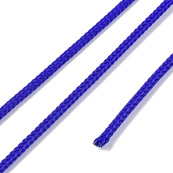 Средно-синий Плетеная круглая стальная проволока, для браслетов своими руками, светло-синий, 3.2 мм