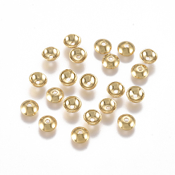 Golden 304 Stainless Steel Bead Caps, Apetalous, Golden, 4x1.5mm, Hole: 0.8mm