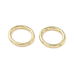 Настоящее золото 18K Латунные соединительные колечки, круглые кольца, долговечный, без кадмия и без свинца, стойки покрытие, реальный 18 k позолоченный, 10x1 мм, внутренний диаметр: 7.5 мм