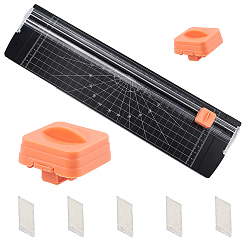 Черный Триммер для бумаги абс пластик гильотина, для резки бумажных фотографий и этикеток, чёрные, 360x95.5x12 мм