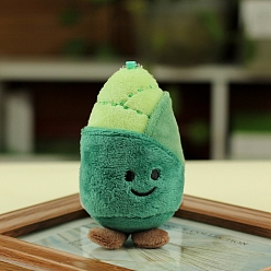 Зеленый Симпатичные игрушки из волокон на растительную тематику, подвесное украшение, с шариковой цепью, побеги бамбука, зелёные, 100~140 мм