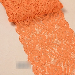 Dunkelorange Spitzenbesatz, Polyesterband für die Schmuckherstellung, dunkelorange, 5-7/8 Zoll (150 mm)
