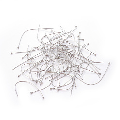 Stainless Steel Color 304 Stainless Steel Ball Head Pins, Stainless Steel Color, 39x0.5mm, 24 Gauge, Head: 1.5mm