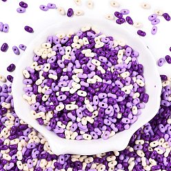 Фиолетовый Непрозрачные акриловые бусины, арахис, фиолетовые, 6.5x4x3 мм, отверстие : 1.5 мм, Около 9998 шт / 500 г