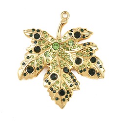 Реактивный Самолет 304 подвески из нержавеющей стали со стразами, лист прелести, вакуумное покрытие pvd, реальный 18 k позолоченный, струя, 53.5x47x4.5 мм, отверстие : 2 мм