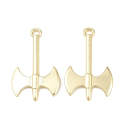 Золотой Подвески из сплава , топор, стойки покрытие, без кадмия и без свинца, золотые, 40x25x3 мм, отверстие : 3x2.2 мм