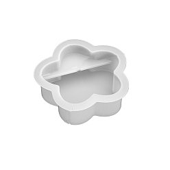 Flower Food Grade DIY Display Silicone Molds, Resin Casting Molds, Flower, 67x61x21mm