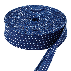 Синий Полиэфирная лента, узор в горошек, синие, 1 - дюйм (25.5 мм), около 24.06 ярдов (22 м) / рулон