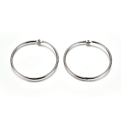 Платина Железные вкладыши для наклеивания листового стекла навесные кольца, платина, 69x3 мм, Внутренний диаметр: 63 мм