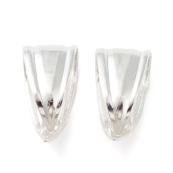 Посеребрённый Латунь оснастки на поруки, без кадмия и без свинца, 925 серебро покрытием, 11.5x8.5x7 мм