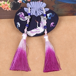 Crane Наборы для вышивания саше своими руками, включая ткань для вышивания и нитки, игла, пяльцы, инструкция, кран, 110x100 мм