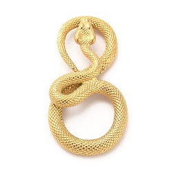 Золотой Ионное покрытие (ip) 304 большие подвески из нержавеющей стали, змеиные чары, золотые, 50.5x27x9 мм, отверстия : 16x14 mm и 16x17.5 мм