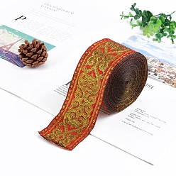 Красный Полиэфирная лента, орнамент одежды, красные, 2 дюйм (50 мм), 7 ярдов / ролл