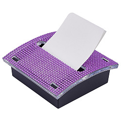 Средняя Орхидея Пластиковый держатель для блокнота со стразами, диспенсер для записок, ящик для хранения заметок, для офиса и школьных принадлежностей, квадратный, средне орхидеи, 104x100x37.5 мм