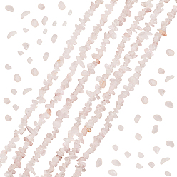 Розовый Кварц 3 нити из натурального розового кварца, бусины, нити, 5~8 мм, отверстие : 0.3 мм, 31.50~31.89'' (80~81 см)