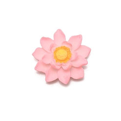 Pink Украшение из искусственных водных растений из смолы, лотос, для украшения аквариума в микроландшафтном стиле, розовые, 25x23x9 мм