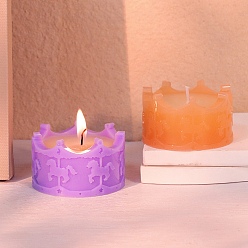 Белый Карусели силиконовые формочки, формы для свечей, формы для литья гипсовой смолы, белые, 77x37.5 мм, внутренний диаметр: 61 мм