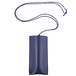 Средно-синий Сумки для хранения очков из искусственной кожи, футляр для солнцезащитных очков, прямоугольные, светло-синий, 800 мм