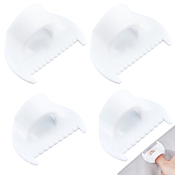 Белый 4шт. 2 виды пластиковых швейных шаблонов-линеек, линейка для швейной машины, Новый шаблон-линейка для бытовой швейной машины, белые, 36x48.5x24.5 мм, 2 шт / стиль