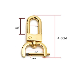 Doré  Fermoirs pivotants en alliage de zinc, pour la fabrication de sacs, or, 48mm, Trou: 20mm