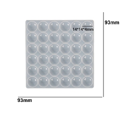 Круглые Подвески квадратной формы, сделай сам, пищевая силиконовая форма, формы для литья смолы, для уф-смолы, изготовление изделий из эпоксидной смолы, круглые, 93x93x5 мм