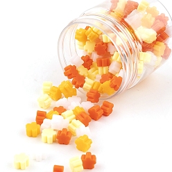 Оранжевый Частицы сургуча, для ретро печать печать, цветок, оранжевые, 55 мм, 180 шт / комплект