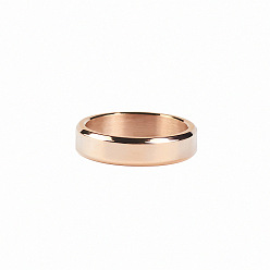 Розовое Золото 304 Кольца из нержавеющей стали для пары, розовое золото 