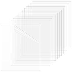 Прозрачный Гибкий пластиковый лист, прямоугольные, прозрачные, 300x230x0.2 мм