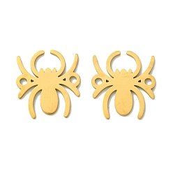 Настоящее золото 18K 201 подвески из нержавеющей стали, лазерная резка, паучья ссылка, реальный 18 k позолоченный, 17x15.5x1 мм, отверстие : 1.6 мм