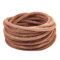 Сиена 5 шнур из матовой коровьей кожи своими руками, аксессуары для одежды, круглые, цвет охры, 5.5 мм, около 5.47 ярдов (5 м) / комплект
