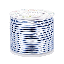 Васильковый Круглая алюминиевая проволока, васильковый, 9 датчик, 3 мм, около 55.77 футов (17 м) / рулон