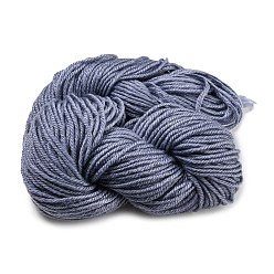 Schiefer grau Garn aus Acrylfasern, zum Weben, Stricken & Häkeln, Schiefer grau, 2~3 mm