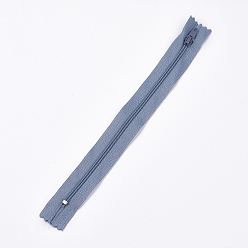 Светлый Стально-синий Аксессуары для одежды, нейлоновая застежка-молния, Компоненты застежки-молнии, светло-стальной синий, 23.5~24x2.5 см