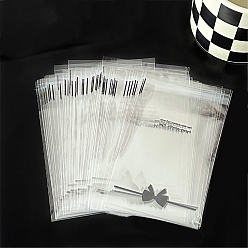 Bowknot OPP мешки целлофана, топ сумки печать, бантом, 10x8x0.3 см, 50 шт / комплект, толщина: 2.7 мил(0.07мм)