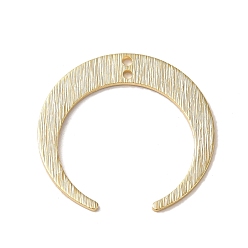 Настоящее золото 24K Латунные подвески, рог, реальный 24 k позолоченный, 27.5x28.5x0.9 мм, отверстие : 1.4 мм