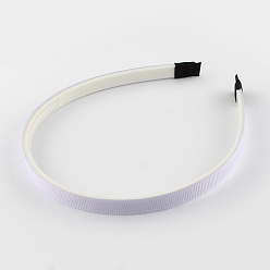 Лиловый Обычные головные уборы аксессуары для волос пластиковые выводы для волос, с зубами, с Grosgrain ленты, сирень, 110~114x9~9.5 мм