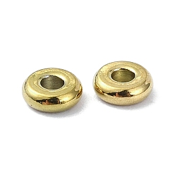 Золотой 201 из нержавеющей стали бусы, рондель, золотые, 4x1.5 мм, отверстие : 1.4 мм