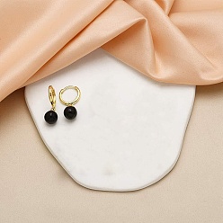 Настоящее золото 18K Круглые латунные эмалевые серьги-кольца, реальный 18 k позолоченный, 27x10 мм