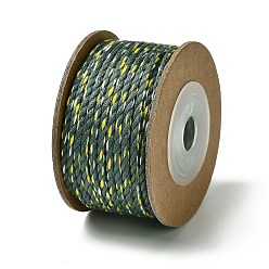 Темно-Зеленый 12м 3-слойный полиэстеровый хлопковый шнур, темно-зеленый, 2.5 мм, около 13.12 ярдов (12 м) / рулон