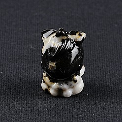 Джаспер Зебра Натуральная зебра, яшма, резные статуэтки единорога, статуи для украшения домашнего офиса, рабочего стола, 20x35 мм