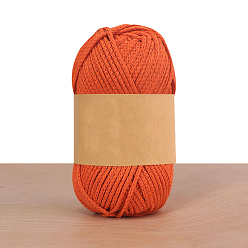 Темно-Оранжевый Хлопчатобумажные нити, для вязания крючком принадлежности, темно-оранжевый, 2 мм, около 92.96 ярдов (85 м) / моток