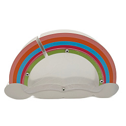 Радуга Форма животного дерево детский мультфильм копилка, банк монет, радуга, 240x150 мм