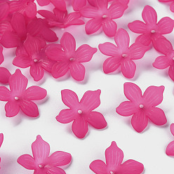 Камелия Матовые акриловые колпачки из бисера, 20x21.5x4.5 мм, отверстие : 1.6 мм, Около 1630 шт / 500 г