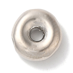 Letter O Brass Pendants, Long-Lasting Plated, Platinum, Letter O, 10x10.5x3.5mm, Hole: 1.2mm
