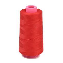 Rot Polyester-Maschinenstickgarn, Nähgarn, rot, 0.1 mm, ca. 5000.00 Yards (4572 m)/Rolle