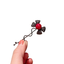 Реактивный Самолет Шпильки-невидимки со стразами из сплава, с имитацией жемчужина бисера, струя, 73 мм